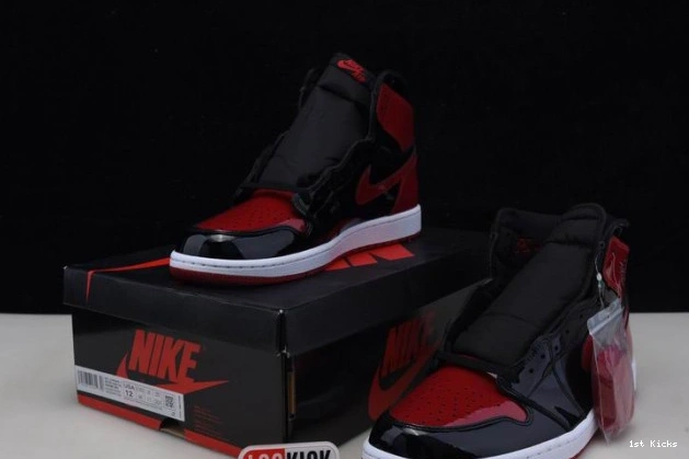 1st Kicks 807 OG 1 High Patent Air SmartChoice 555088- Bred Jordan 1116